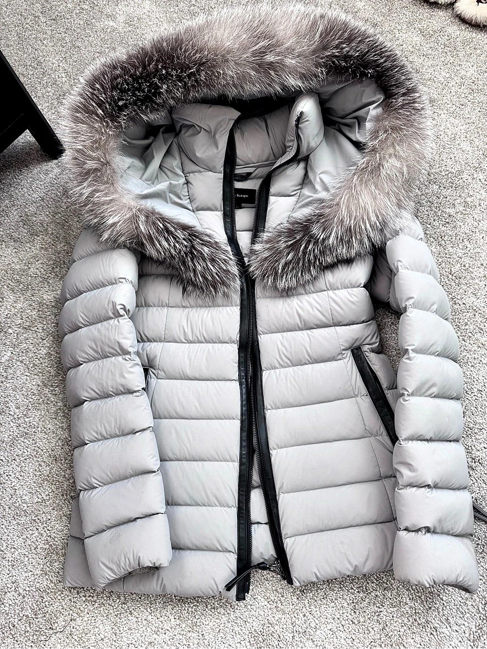 Mackage Patsy Down Jacket Women's Gray Puffer Small